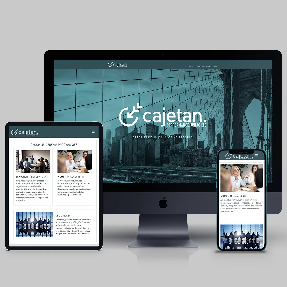 Website design for Cajetan