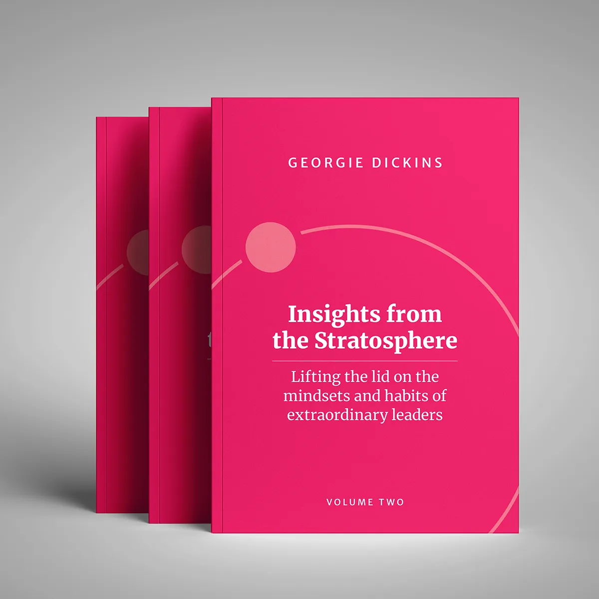 Book cover design and typesetting for 'Insights from the Stratosphere' (Volume 2)' by Georgie Dickins